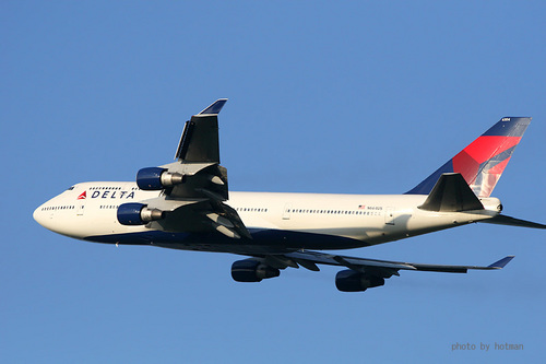 デルタ航空 B747-400